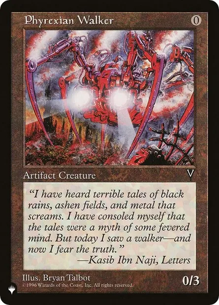 Phyrexian Walker, Magic card PLST VIS-152 — The List set
