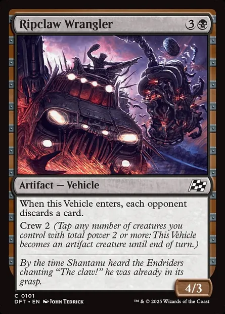 Ripclaw Wrangler, Magic card DFT 101 — Aetherdrift set