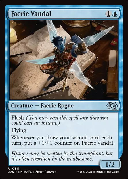 Faerie Vandal, Magic card J25 311 — Foundations Jumpstart set