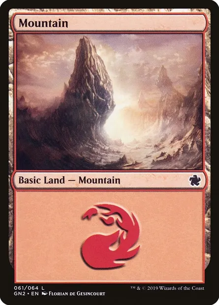 Mountain, Magic card GN2 61 — Game Night 2019 set