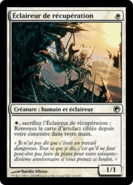 Éclaireur de récupération, carte Magic SOM 19 — extension Cicatrices de Mirrodin