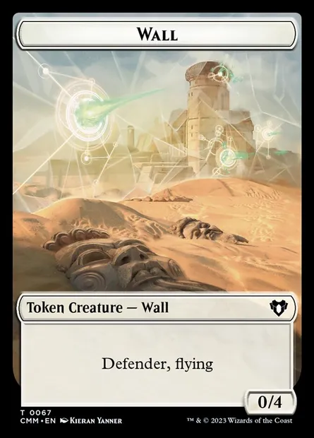 Wall, Magic card TCMM 67 — Commander Masters Tokens set