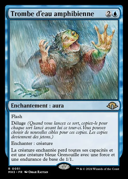 Trombe d'eau amphibienne, carte Magic MH3 51 — extension Modern Horizons 3