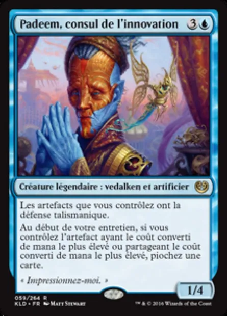 Padeem, consul de l'innovation, carte Magic KLD 59 — extension Kaladesh
