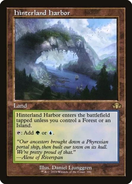 Hinterland Harbor, Magic card DMR 396 — Dominaria Remastered set