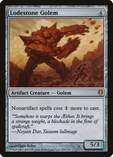 Lodestone Golem, Magic card ARC 111 — Archenemy set