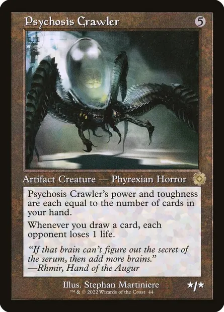 Psychosis Crawler, Magic card BRR 44 — The Brothers' War Retro Artifacts set