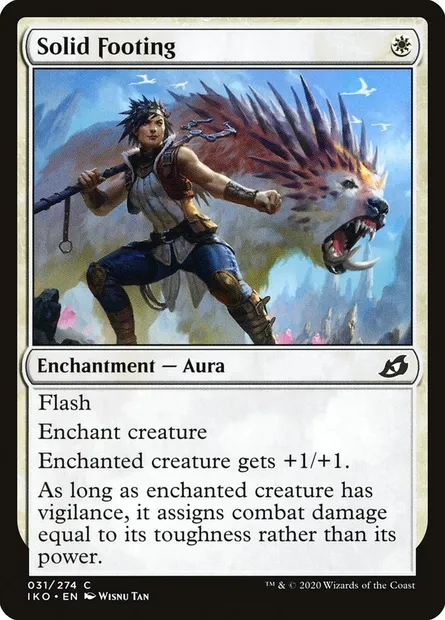 Solid Footing, Magic card IKO 31 — Ikoria: Lair of Behemoths set