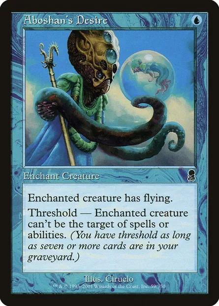Aboshan's Desire, Magic card ODY 59 — Odyssey set