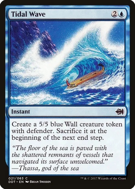 Raz de marée, carte Magic DDT 21 — extension Duel Decks: Merfolk vs. Goblins