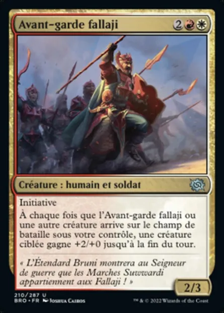 Avant-garde fallaji, carte Magic BRO 210 — extension La Guerre Fratricide