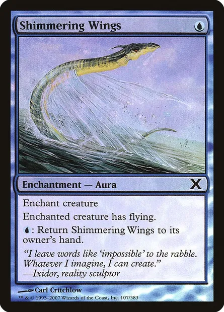 Shimmering Wings, Magic card 10E 107★ — Tenth Edition set