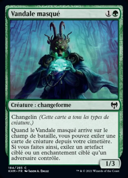 Vandale masqué, carte Magic KHM 184 — extension Kaldheim