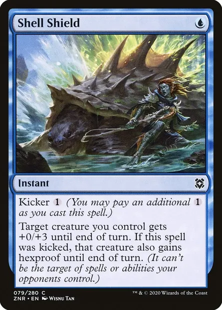 Shell Shield, Magic card ZNR 79 — Zendikar Rising set