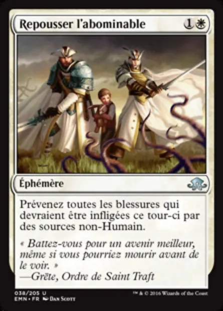 Repousser l'abominable, carte Magic EMN 38 — extension La lune hermétique