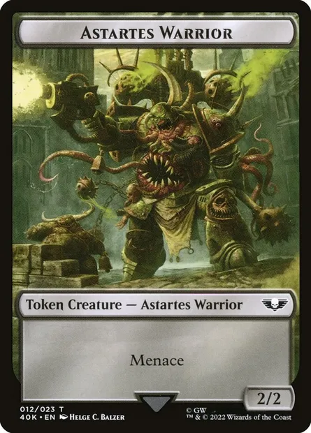 Astartes Warrior, Magic card T40K 12 — Warhammer 40,000 Tokens set
