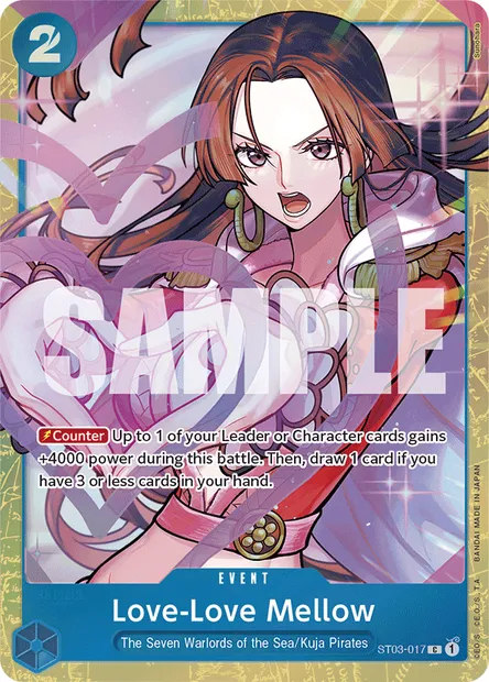 Love-Love Mellow, One Piece card ST03-017 — The Seven Warlords of the Sea set