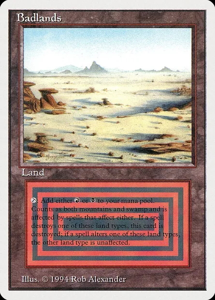 Badlands, Magic card SUM 282 — Summer Magic / Edgar set