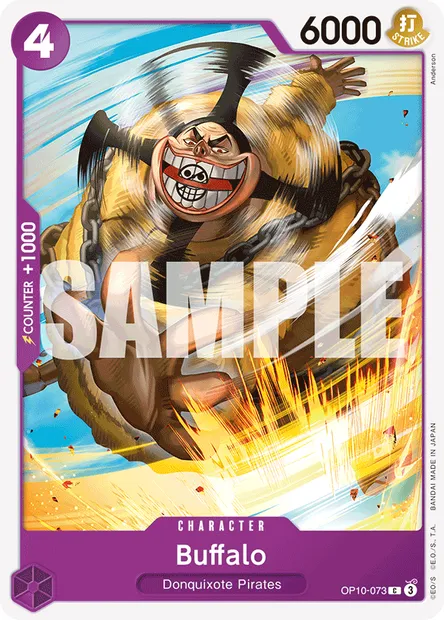 Buffalo, One Piece card OP10-073 — ROYAL BLOOD set