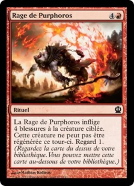 Rage de Purphoros, carte Magic THS 137 — extension Theros