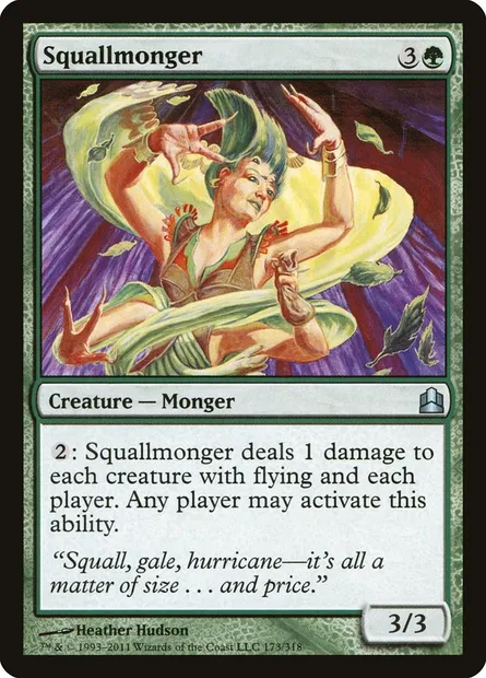 Squallmonger, Magic card CMD 173 — Commander 2011 set