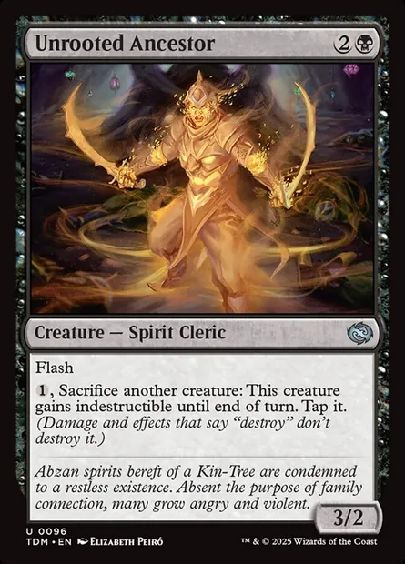Unrooted Ancestor, Magic card TDM 96 — Tarkir: Dragonstorm set