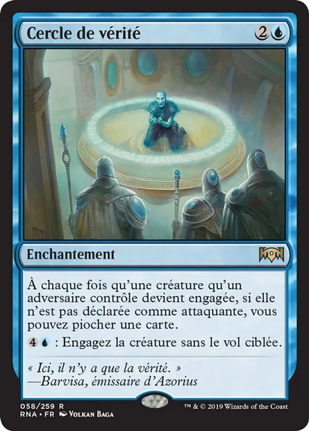 Cercle de vérité, carte Magic RNA 58 — extension L'allégeance de Ravnica