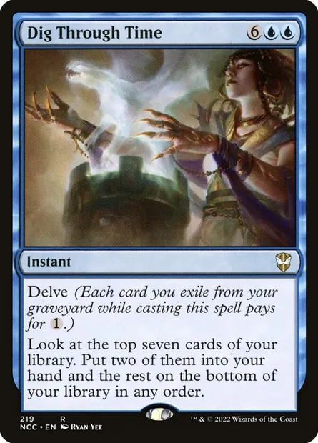 Dig Through Time, Magic card NCC 219 — New Capenna Commander set