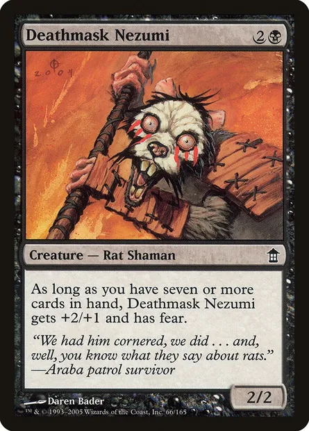 Deathmask Nezumi, Magic card SOK 66 — Saviors of Kamigawa set