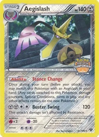 Aegislash, Pokémon card LGP 085-3 — League Promos set