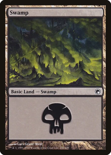 Swamp, Magic card SOM 241 — Scars of Mirrodin set