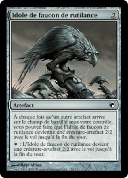 Idole de faucon de rutilance, carte Magic SOM 156 — extension Cicatrices de Mirrodin