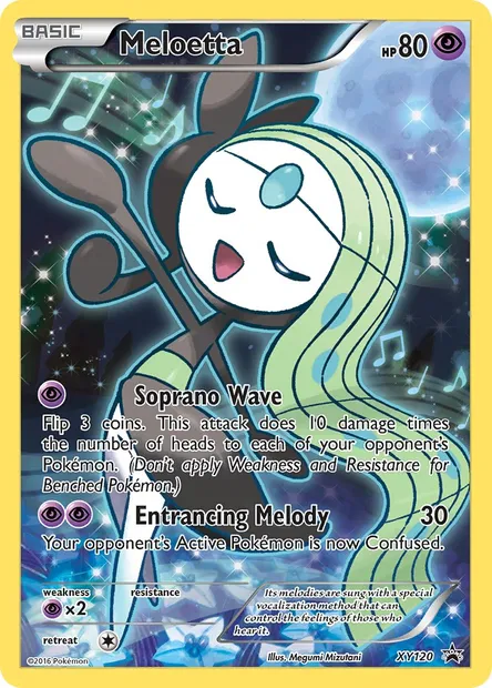 Meloetta, Pokémon card XY 120 — XY Black Star Promos set