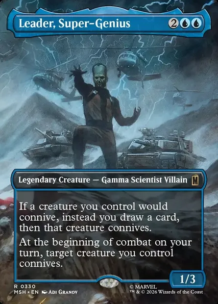 Leader, Super-Genius, Magic card MSH 330 — Marvel Super Heroes set