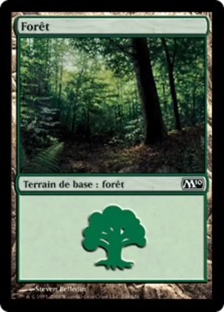 Forêt, carte Magic M10 248 — extension Magic 2010