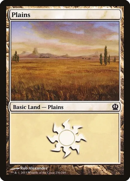 Plains, Magic card THS 230 — Theros set