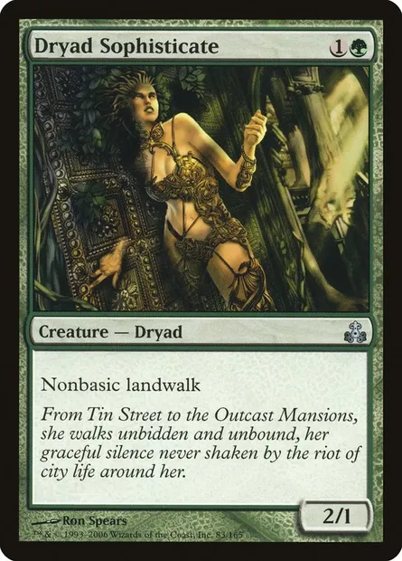 Dryade raffinée, carte Magic GPT 83 — extension Le Pacte des Guildes