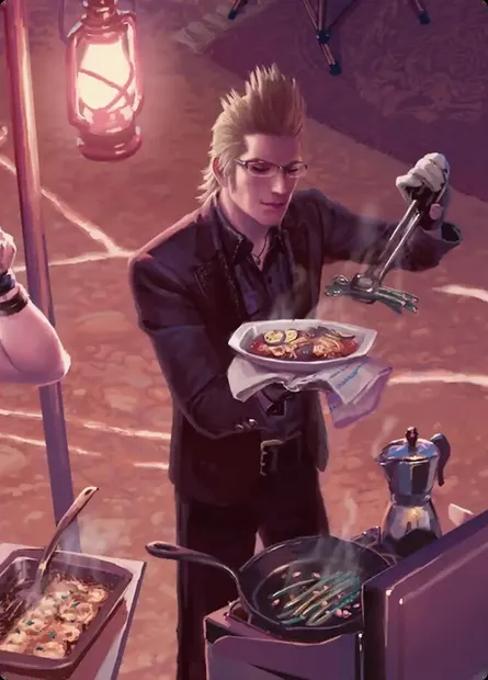 Campsite Cuisine // Campsite Cuisine, carte Magic AFIC 23 — extension Final Fantasy Scene Box