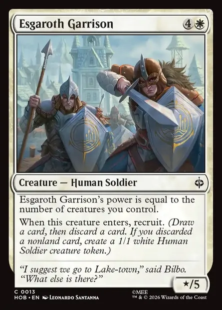 Esgaroth Garrison, Magic card HOB 13 — The Hobbit set