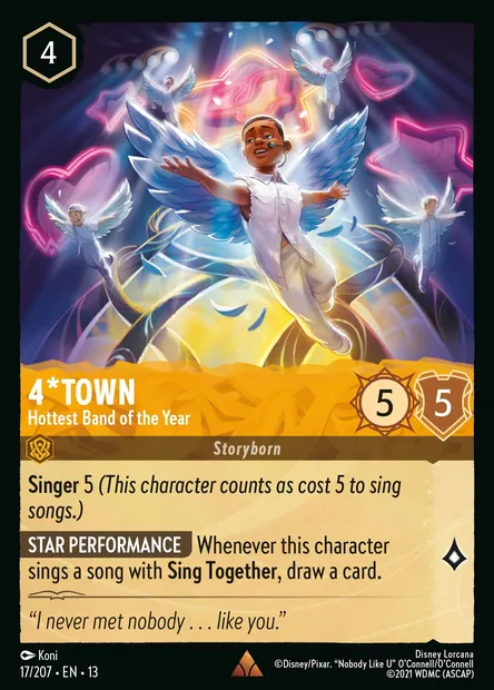 4*Town - Hottest Band of the Year, Disney Lorcana card CH13-017 — Attack of the Vine! set