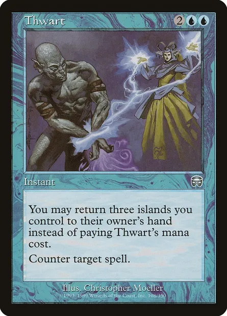 Thwart, Magic card MMQ 108 — Mercadian Masques set