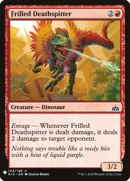 Frilled Deathspitter, Magic card PLST RIX-104 — The List set