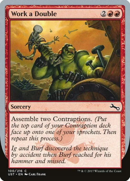 Work a Double, Magic card UST 100 — Unstable set
