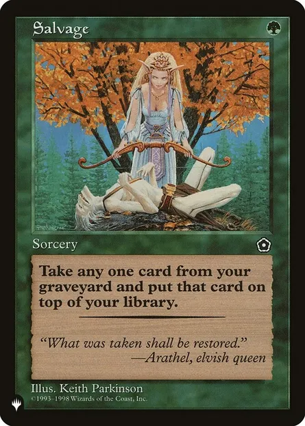 Sauvetage, carte Magic P 02-145 — extension The List
