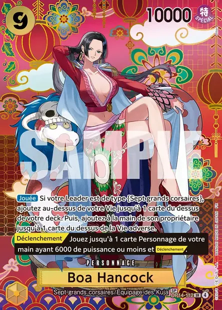 Boa Hancock, carte One Piece OP14-112 — extension LES SEPT DE LA MER D'AZUR