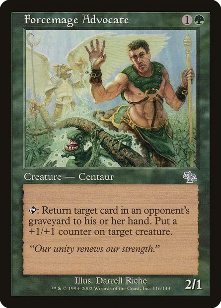 Forcemage Advocate, Magic card JUD 116 — Judgment set