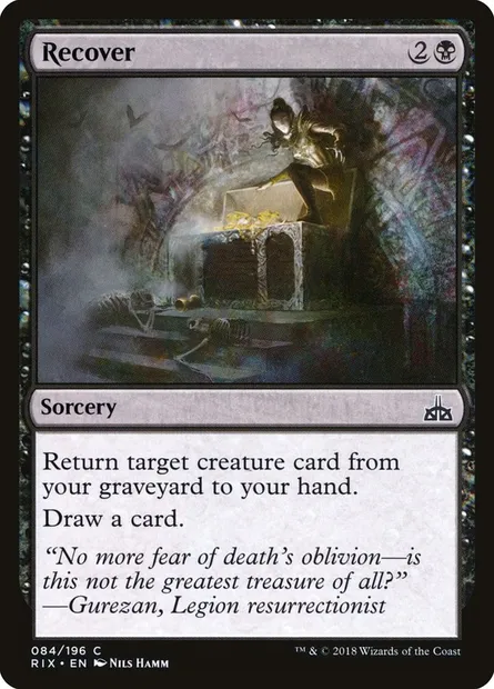 Recover, Magic card RIX 84 — Rivals of Ixalan set