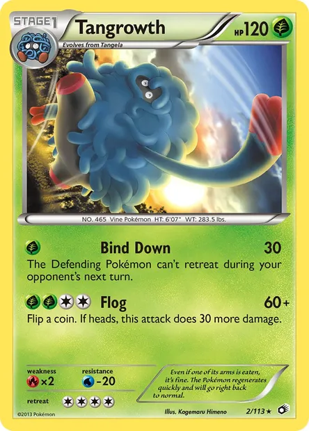 Tangrowth, Pokémon card LTR 2 — Legendary Treasures set