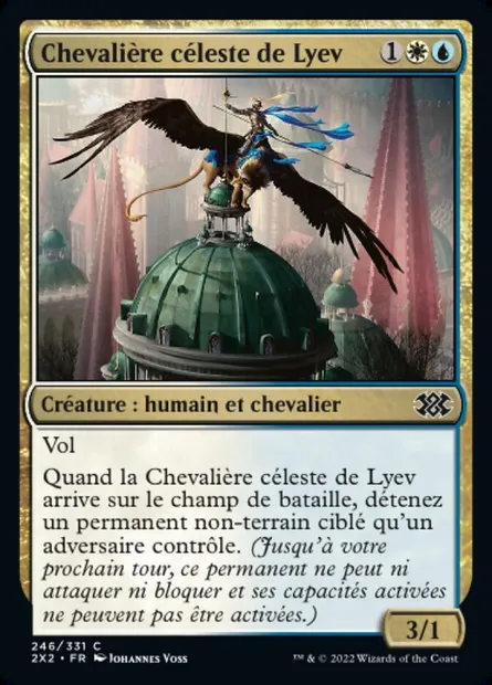 Chevalière céleste de Lyev, carte Magic 2X2 246 — extension Double Masters 2022