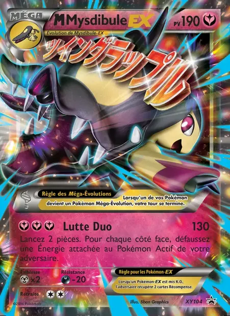 M Mysdibule EX, carte Pokémon XY 104 — extension Promo XY